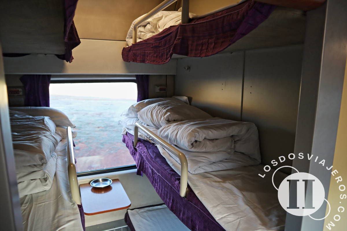 Tren transtibetano: cabina cama dura
