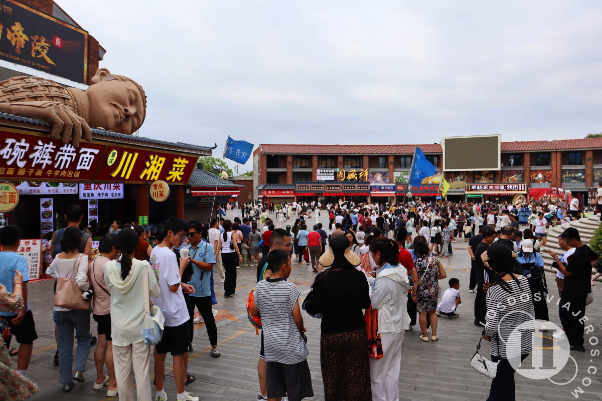 La zona de ocio en Los Guerreros de Xian