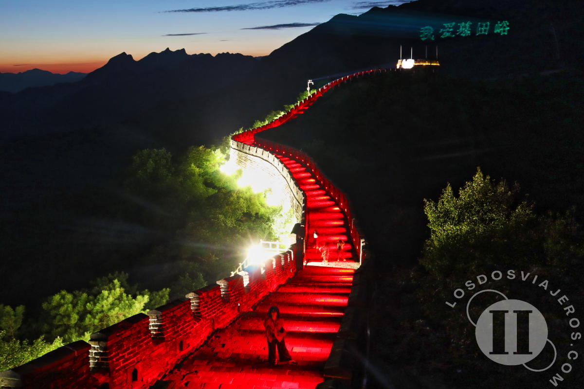 Espectáculo de luces y sonido en Mutianyu