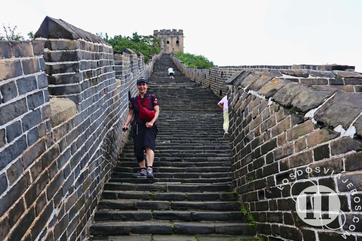 Bajando por la Muralla China en Simatai