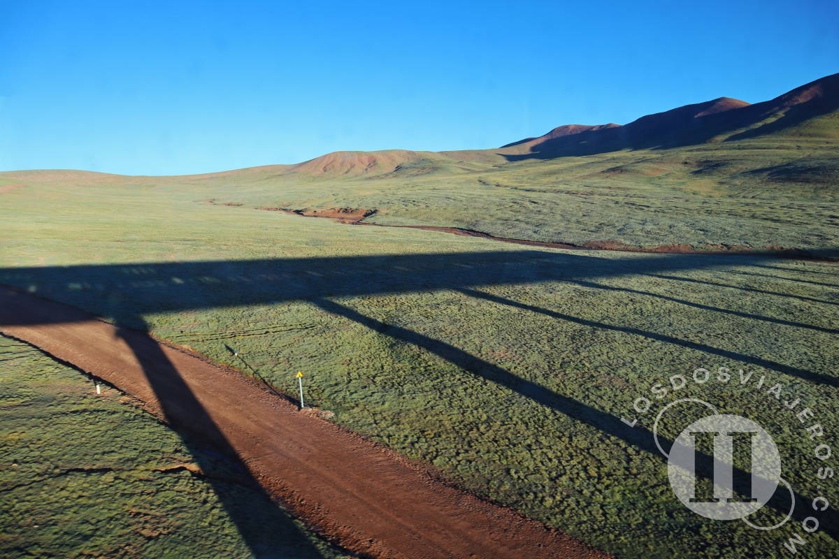 Sombra del tren transtibetano