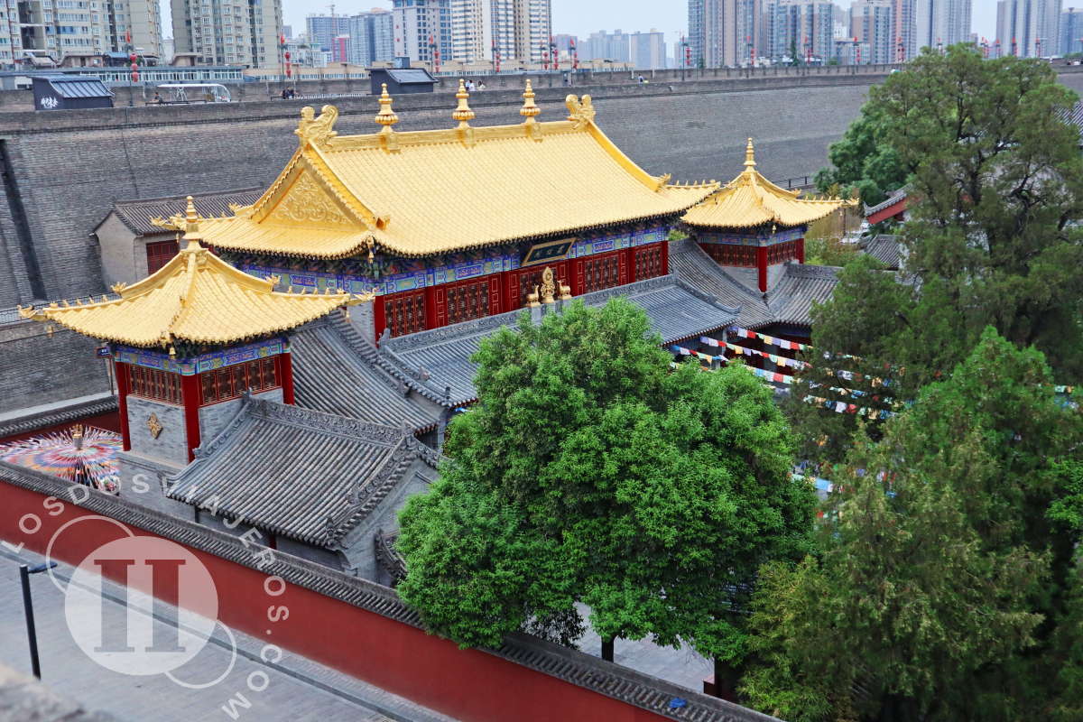 Templo del Oro, desde la muralla de Xian