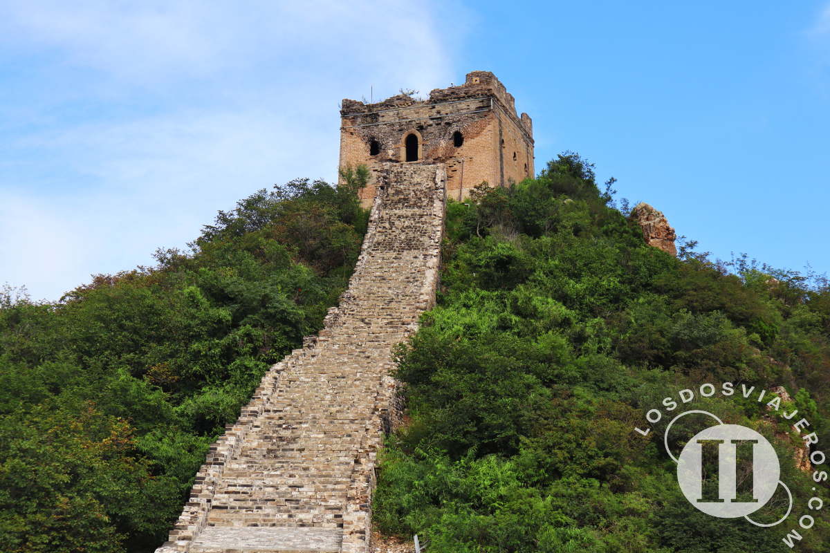 Torre de la Muralla China en Simatai