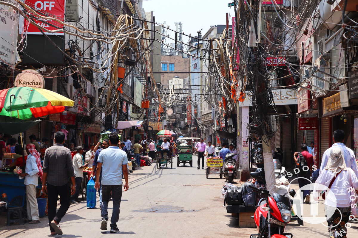 El gran mercado Chandni Chowk
