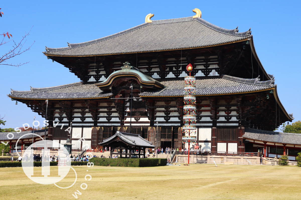 Gran salón central del templo Todai-ji, Nara Japón