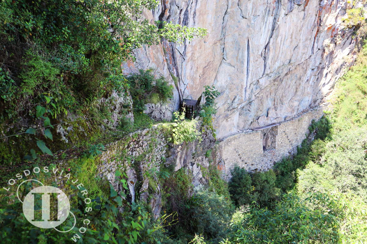 El puente Inka en Machu Picchu