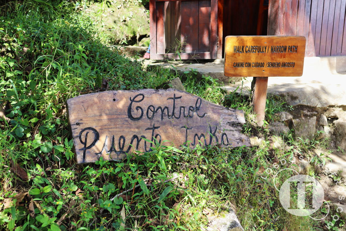 Control en la ruta del Puente Inka