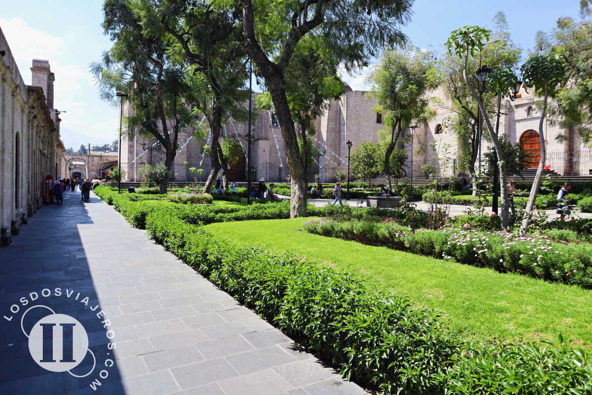 Plaza San Francisco, en Arequipa