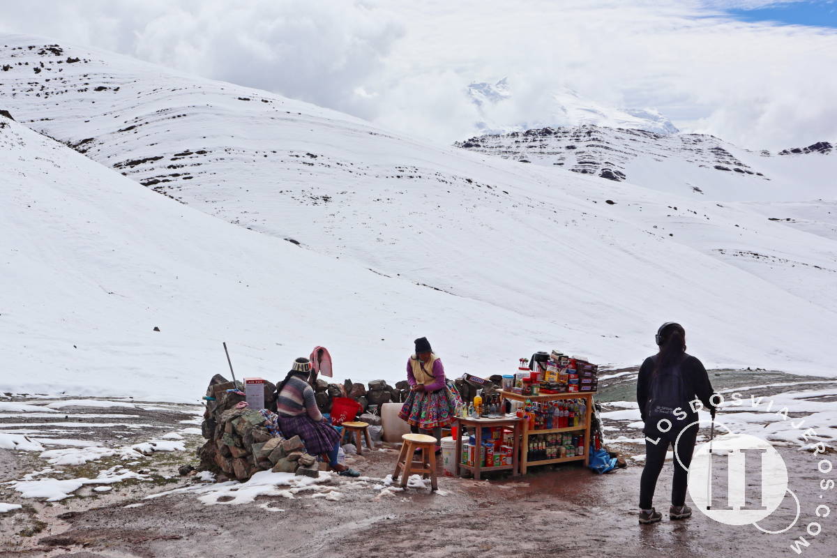 Puestos de comida en el trekking